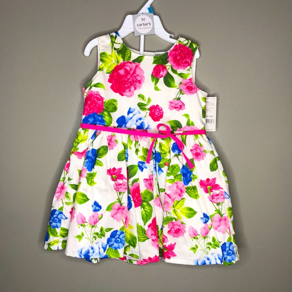 🔴 NWT! Carter’s spring dress, 24M